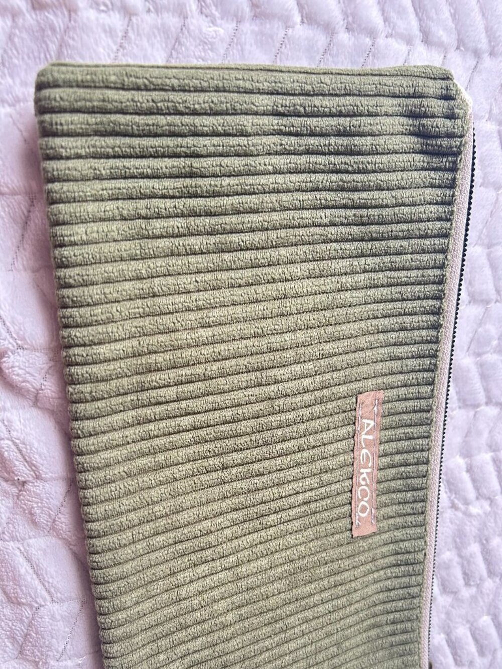 Pochette cotele verte /Alekco